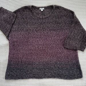 Pure J.Jill Women's Huckleberry 3/4 Sleeve Sweater EUC SP